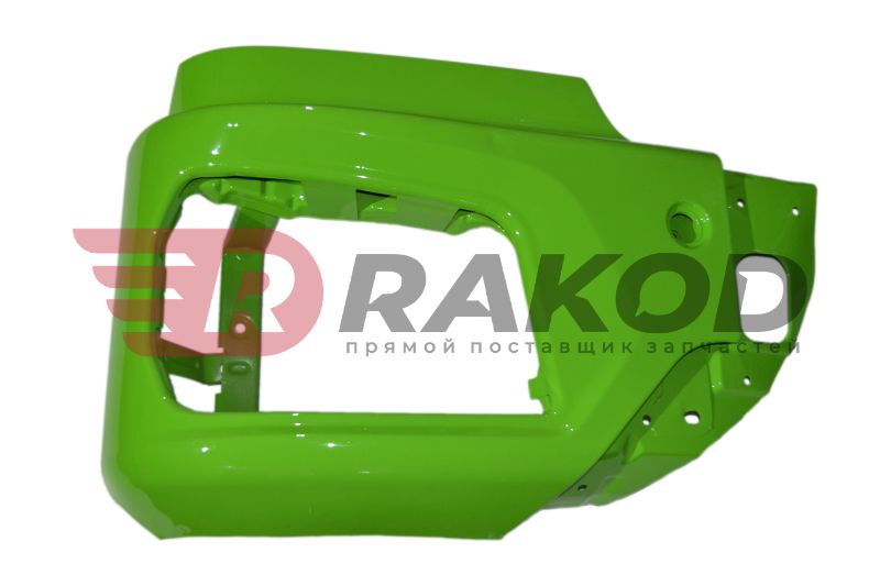 Бампер SHAANXI X3000 рест./ X5000 правая часть ЗЕЛЕНАЯ