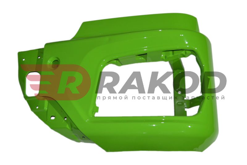 Бампер SHAANXI X3000 рест./ X5000 левая часть ЗЕЛЕНАЯ