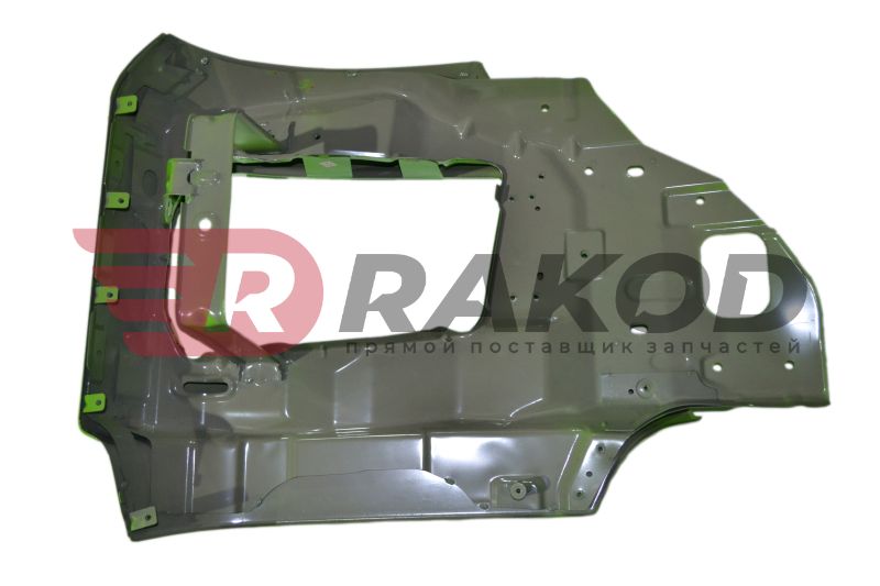 Бампер SHAANXI X3000 рест./ X5000 правая часть ЗЕЛЕНАЯ