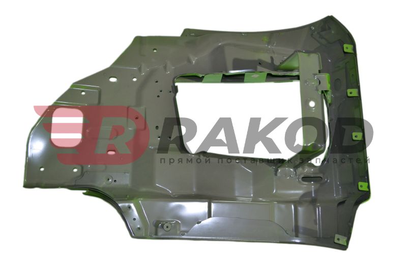 Бампер SHAANXI X3000 рест./ X5000 левая часть ЗЕЛЕНАЯ