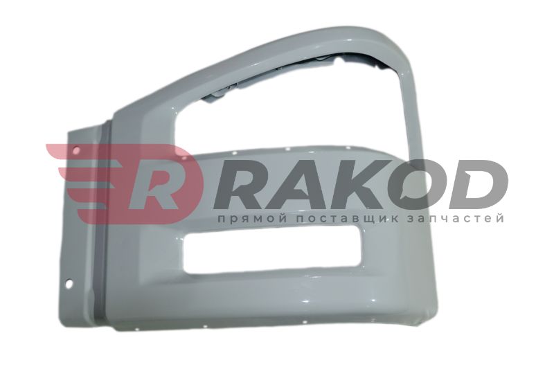 Бампер FAW J6 Евро-5 левая часть белая