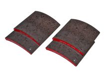 Накладки тормозные КАМАЗ-6580 8 отв. к-т на ось 410х183мм передние