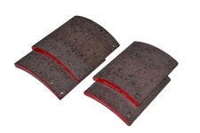 Накладки тормозные КАМАЗ-6580 10+8 отв. к-т на ось 410х220мм задние