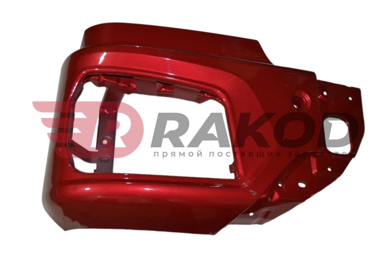 Бампер SHAANXI X3000 рест./ X5000 правая часть КРАСНАЯ