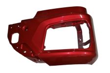 Бампер SHAANXI X3000 рест./ X5000 левая часть КРАСНАЯ