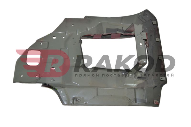 Бампер SHAANXI X3000 рест./ X5000 левая часть КРАСНАЯ