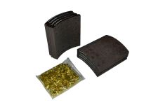 Накладка торм. зад. DONG FENG CREATEK 16 отвестий к-т на мост 8шт с заклепками