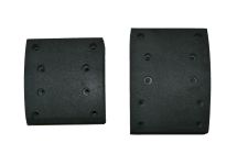 Накладка торм. перед. SHAANX CREATEK к-т на ось 8шт с заклепками