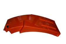 Брызговик передний левый SHAANXI X3000 ОРАНЖЕВЫЙ