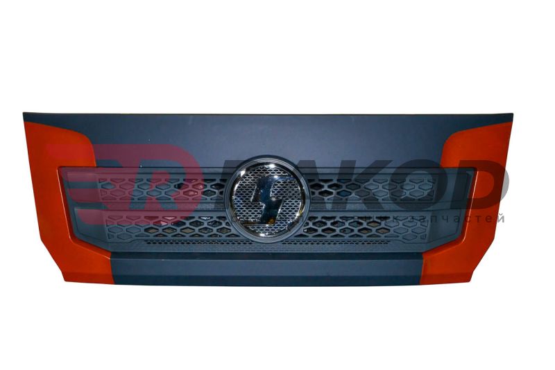 Капот SHAANXI X3000 с решеткой + эмблемы оранж+серый