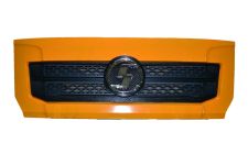 Капот SHAANXI X3000 с решеткой + эмблемы желтый+серый