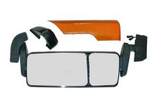 Зеркало в сб. SHAANXI X3000 лев. ЭЛЕКТРИЧЕСКОЕ ЖЕЛТОЕ