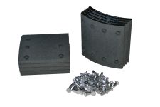 Накладка торм. зад. HOWO CREATEK к-т 8шт с заклепками